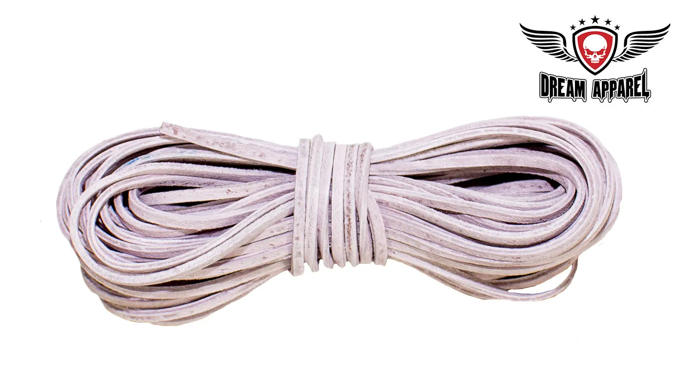 50 FT Leather Laces - Pink