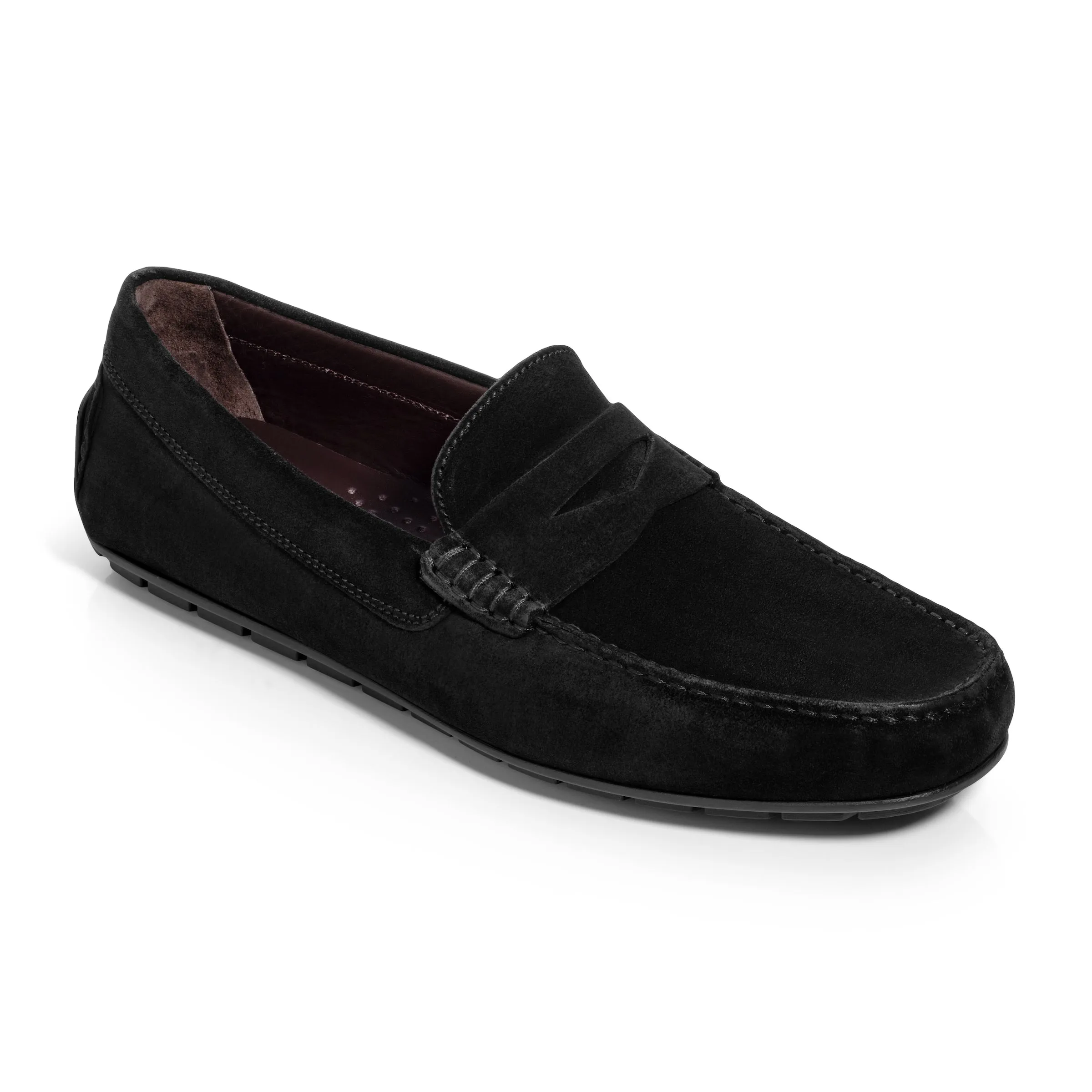 Adelaide Black Suede Driving Shoe