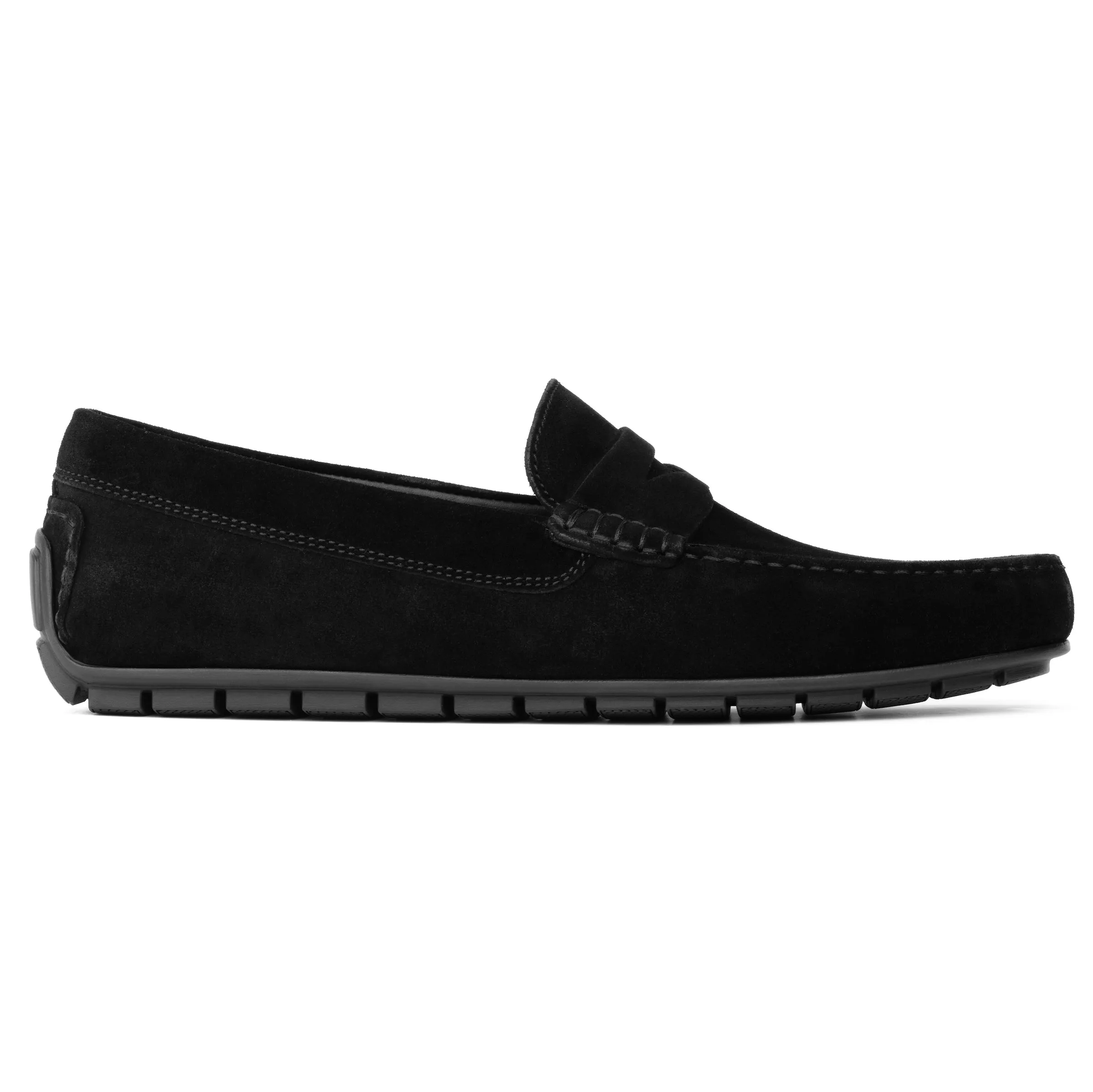 Adelaide Black Suede Driving Shoe