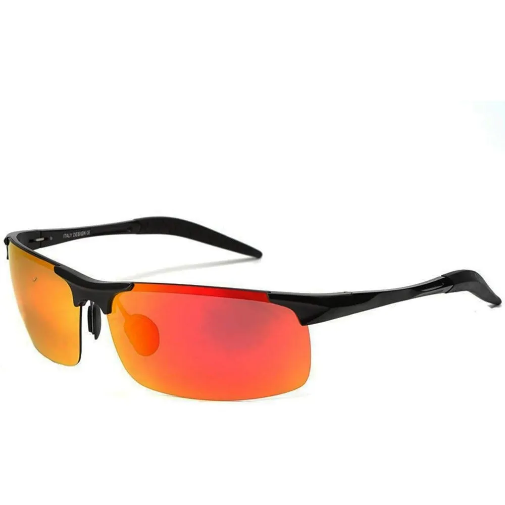 Aluminum-Magnesium Polarized Sports Driving Sunglasses A8177