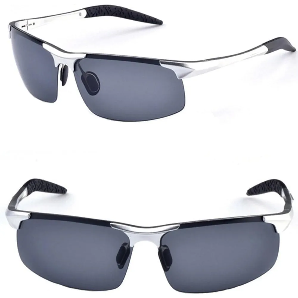 Aluminum-Magnesium Polarized Sports Driving Sunglasses A8177