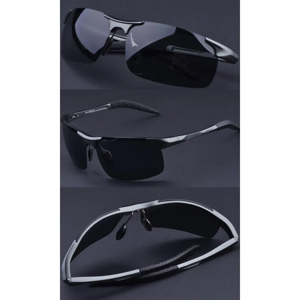 Aluminum-Magnesium Polarized Sports Driving Sunglasses A8177