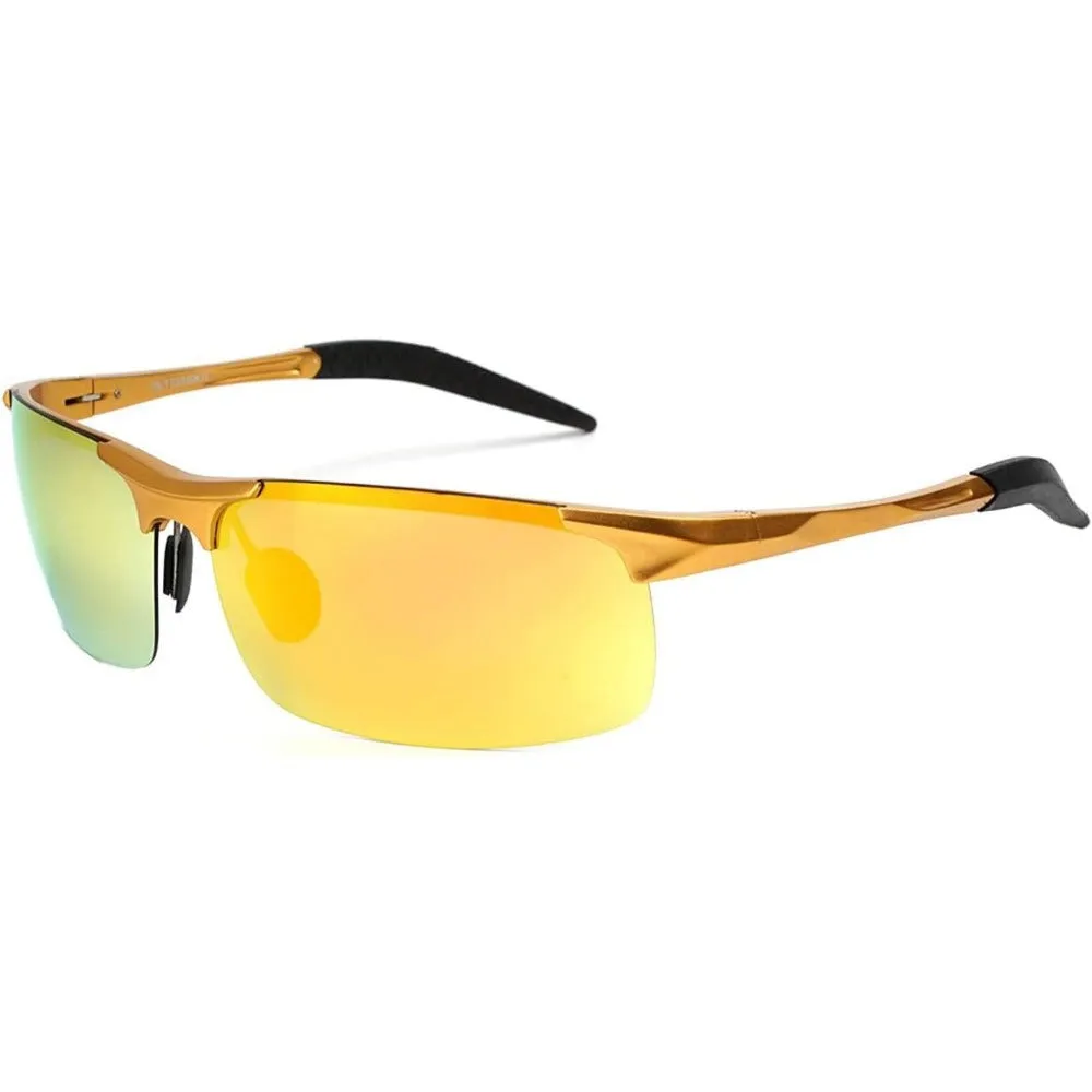 Aluminum-Magnesium Polarized Sports Driving Sunglasses A8177