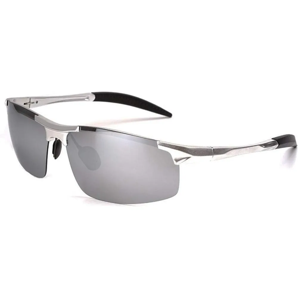 Aluminum-Magnesium Polarized Sports Driving Sunglasses A8177