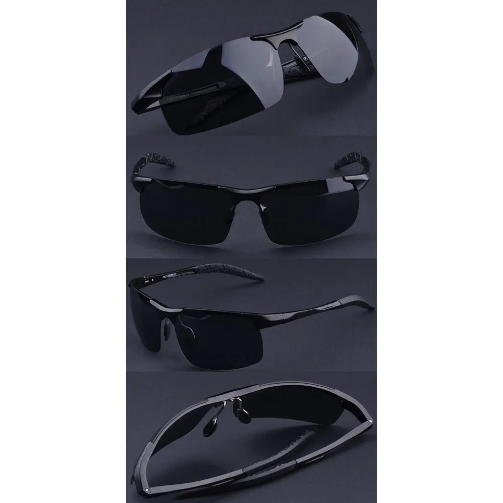 Aluminum-Magnesium Polarized Sports Driving Sunglasses A8177