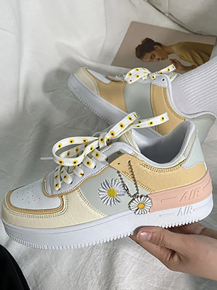 Amozae- New Fashion Summer Increased Outdoor Small White Women Flats Shoes Macarons Color Comfortable Breathable Sneakers