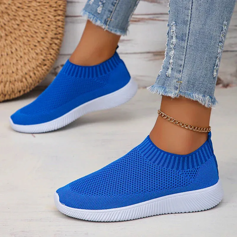 AMOZAE- -  Slip-On Lightweight Knitted Sneakers