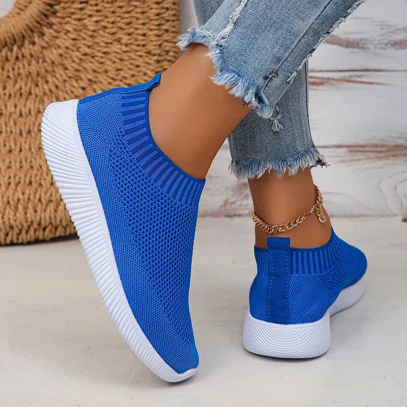 AMOZAE- -  Slip-On Lightweight Knitted Sneakers