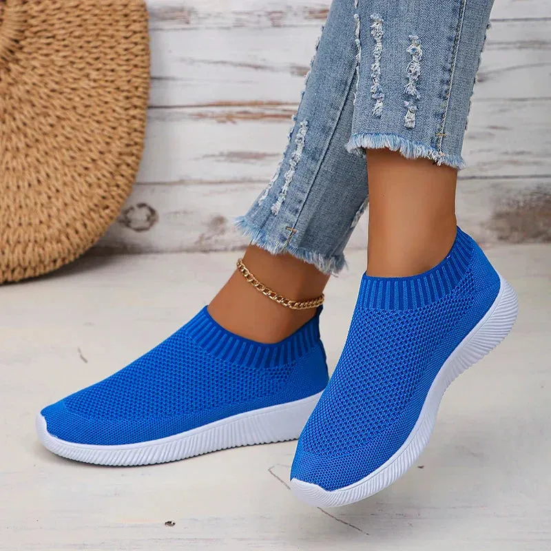 AMOZAE- -  Slip-On Lightweight Knitted Sneakers