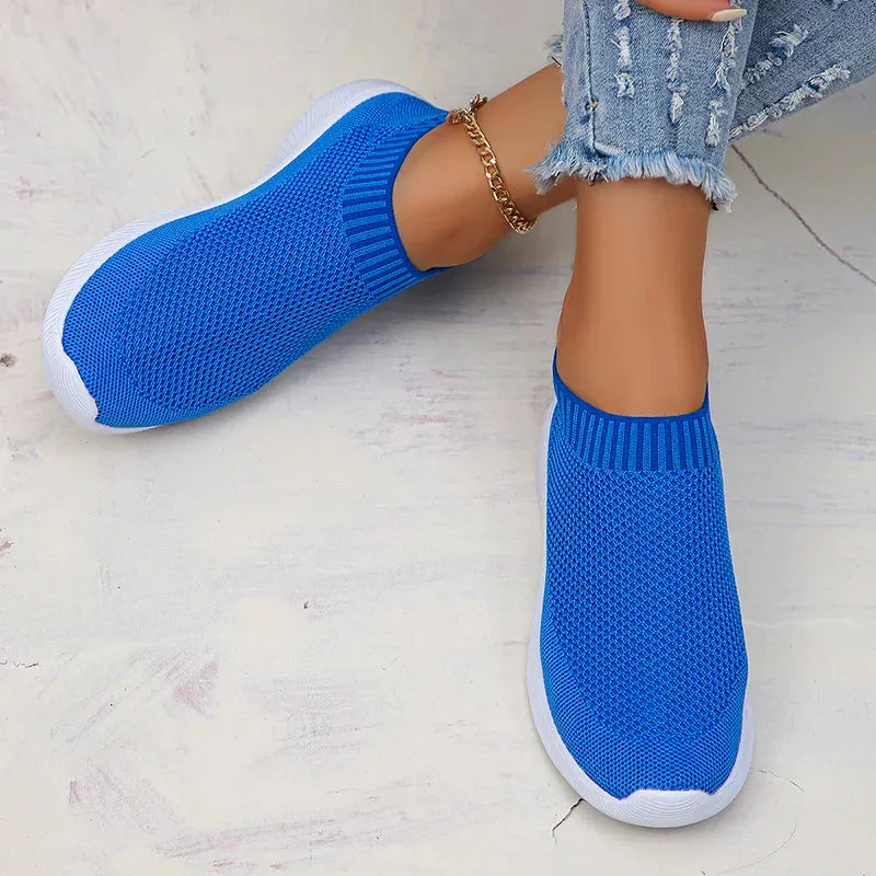 AMOZAE- -  Slip-On Lightweight Knitted Sneakers