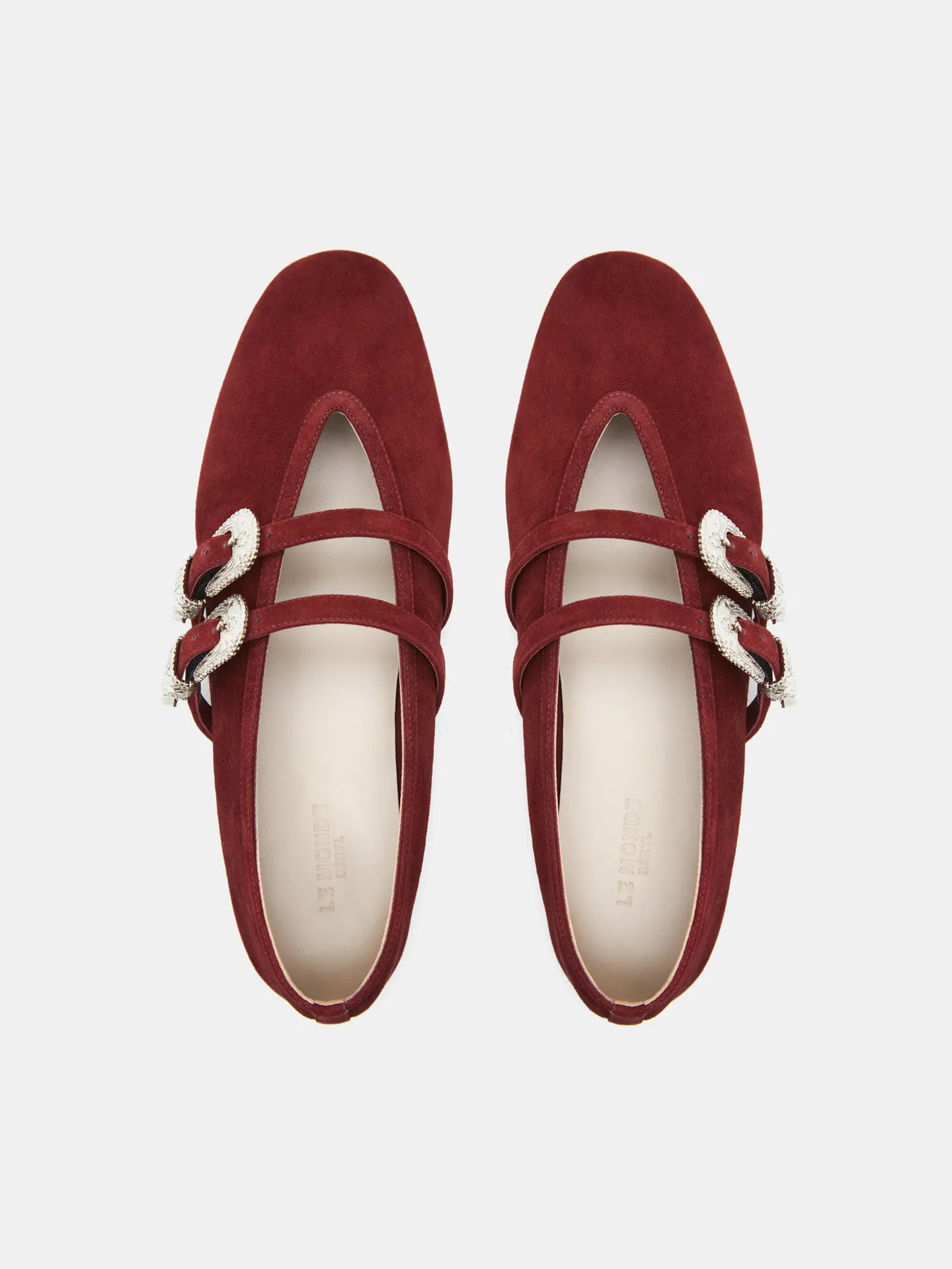 Ballet Claudia Slipper / Oxblood Suede