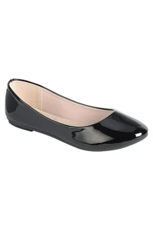 Black Patent Flat