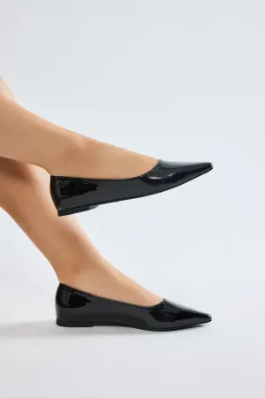 Blaire Pointed Toe Flats - Black