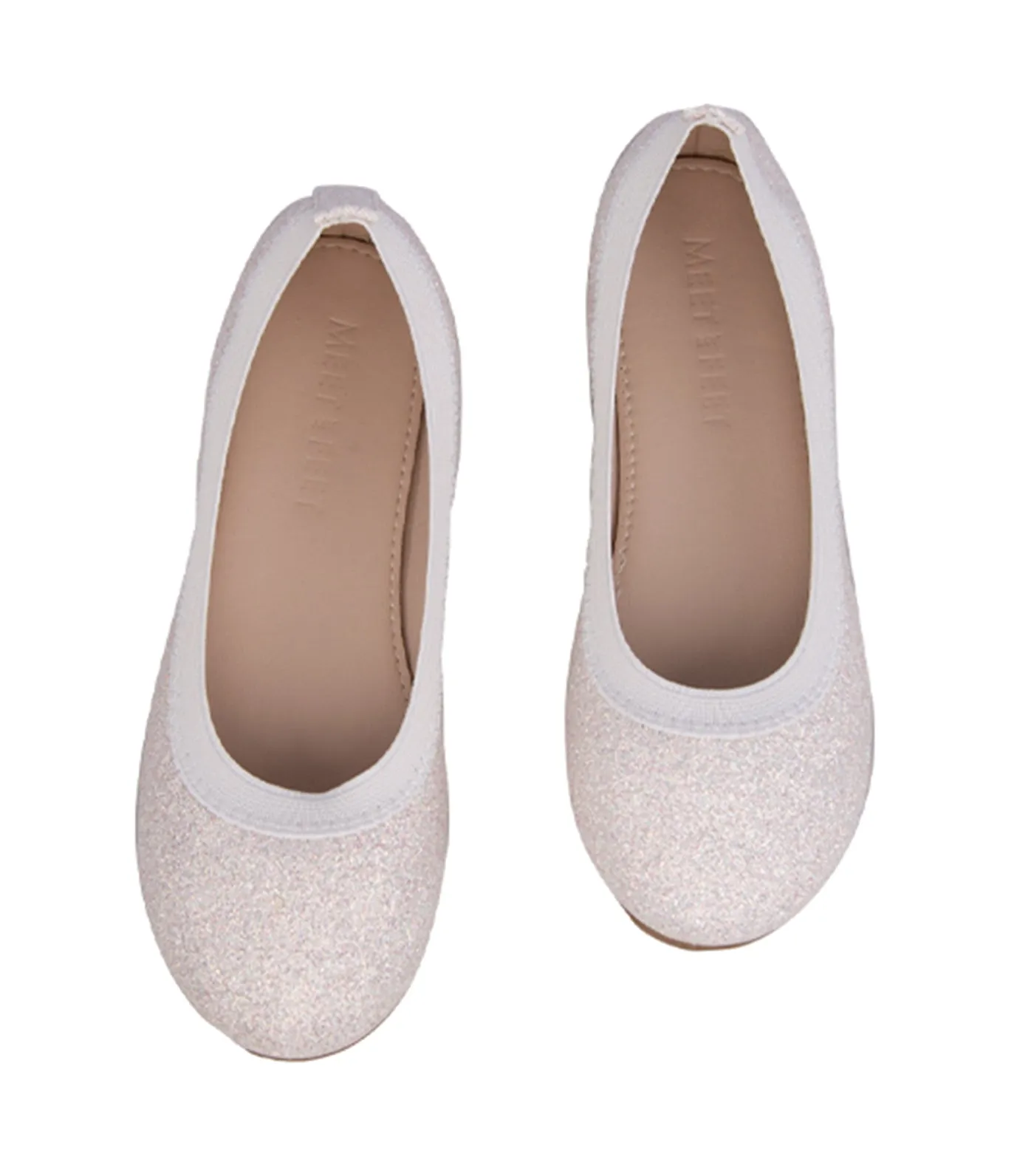 Bliss 2 Kids Flats for Girls - White