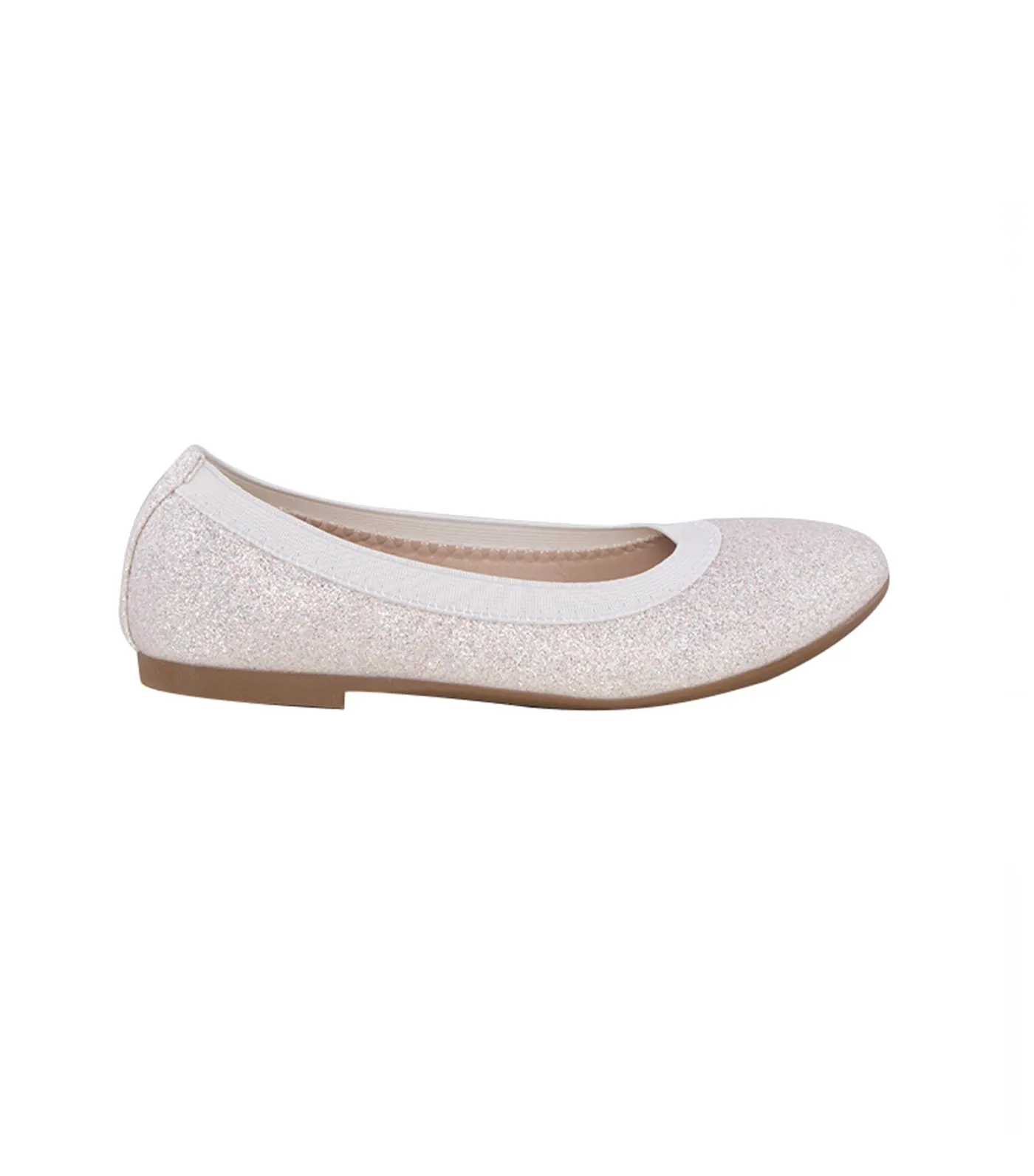 Bliss 2 Kids Flats for Girls - White