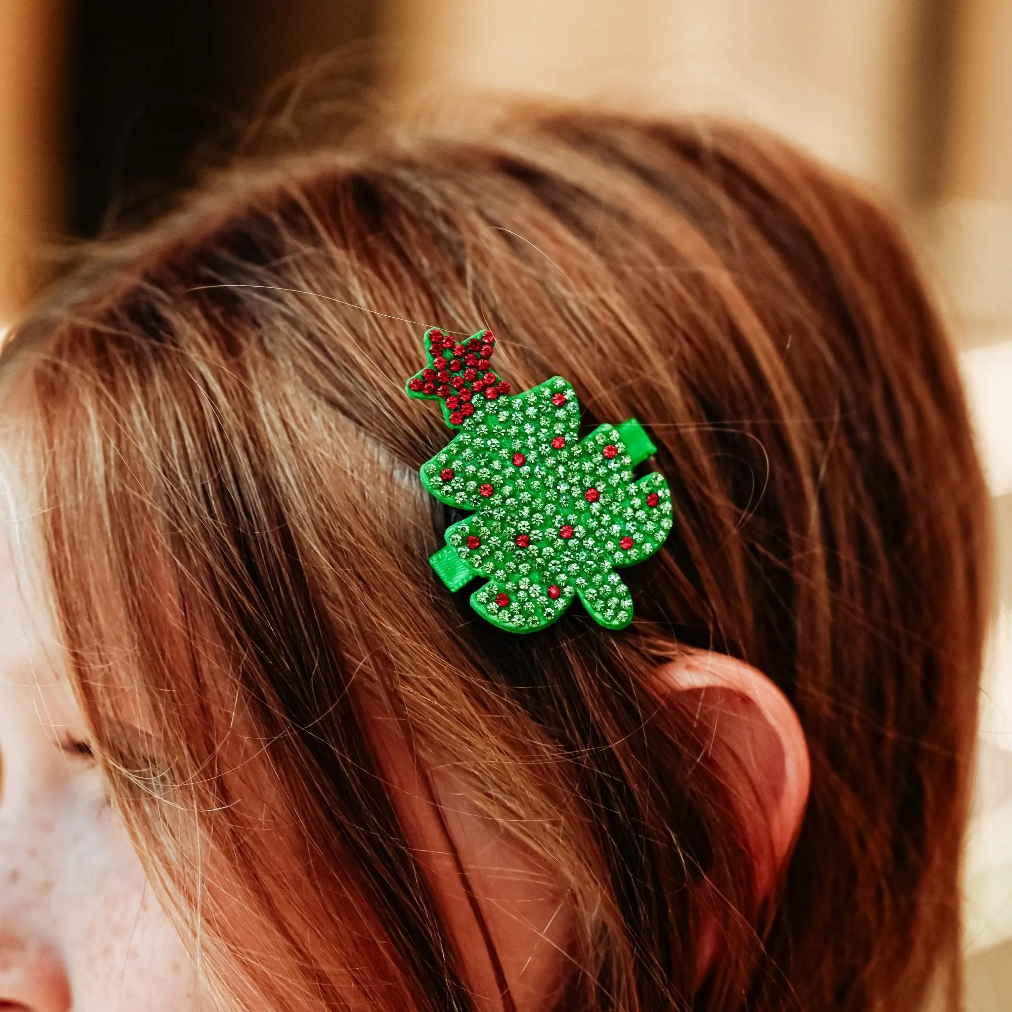 Christmas Charm Headband and Hair Clips - Interchangeable Hairband