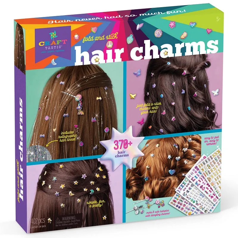 Craft-tastic Fold and Stick Hair Charms