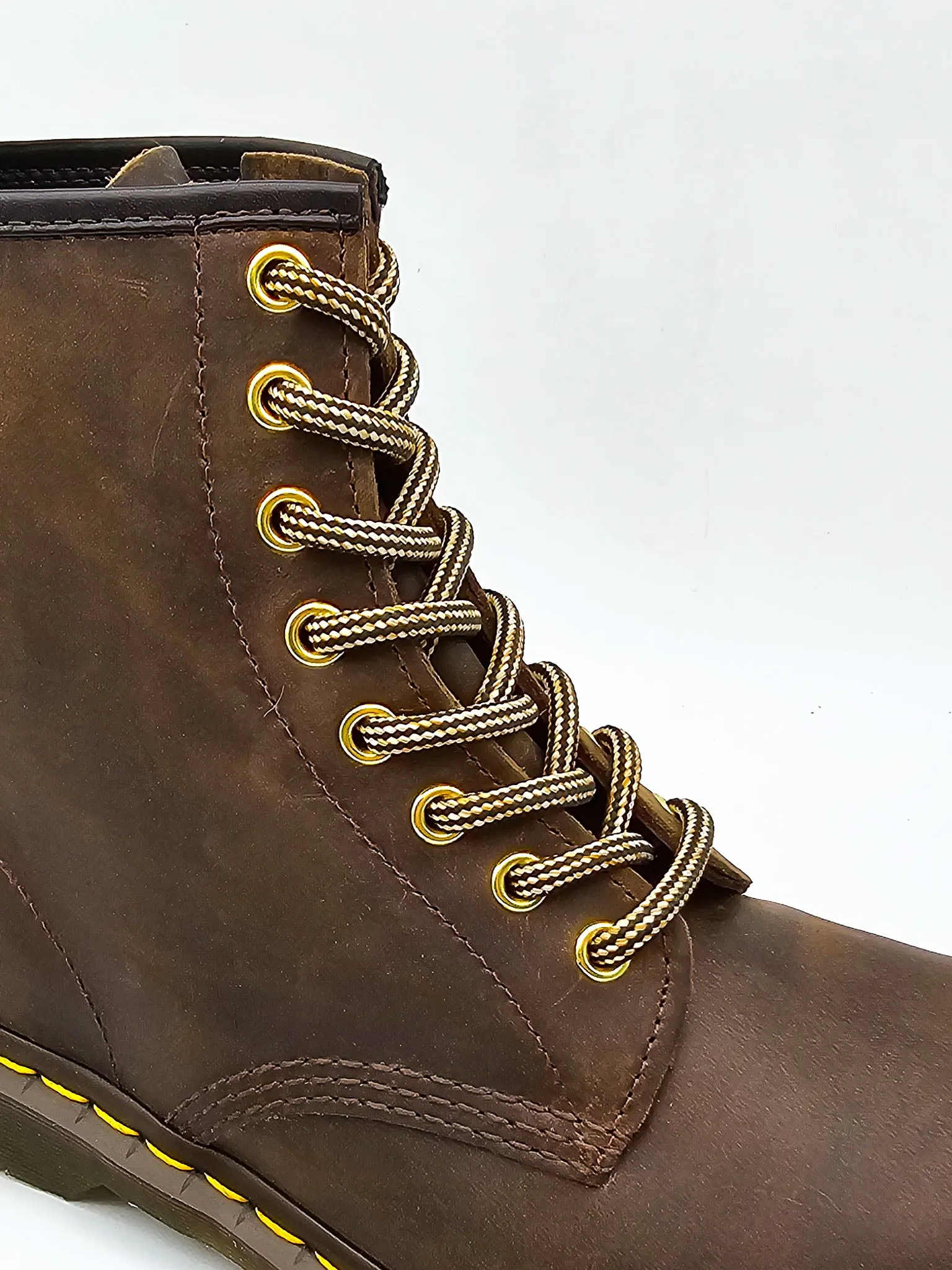 DR. MARTENS BROWN MARL LACES 140cm