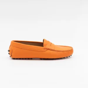 Driving Shoe Orange Leather