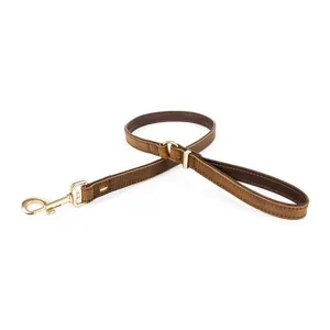 EzyDog Oxford Leather Dog Lead Large Brown