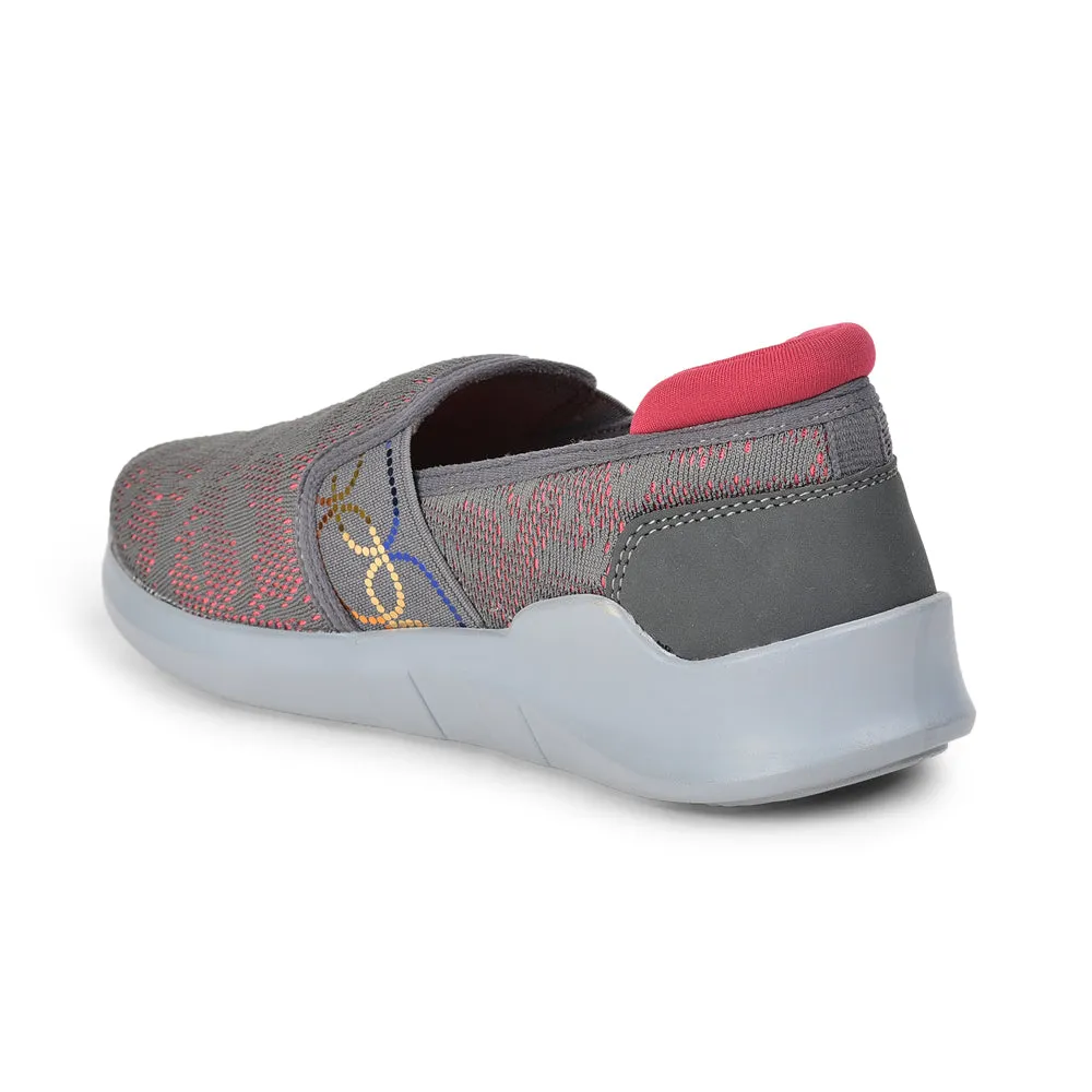 Force 10 Casual Slip On Shoes Ladies (GREY) AVILA-33 By Liberty