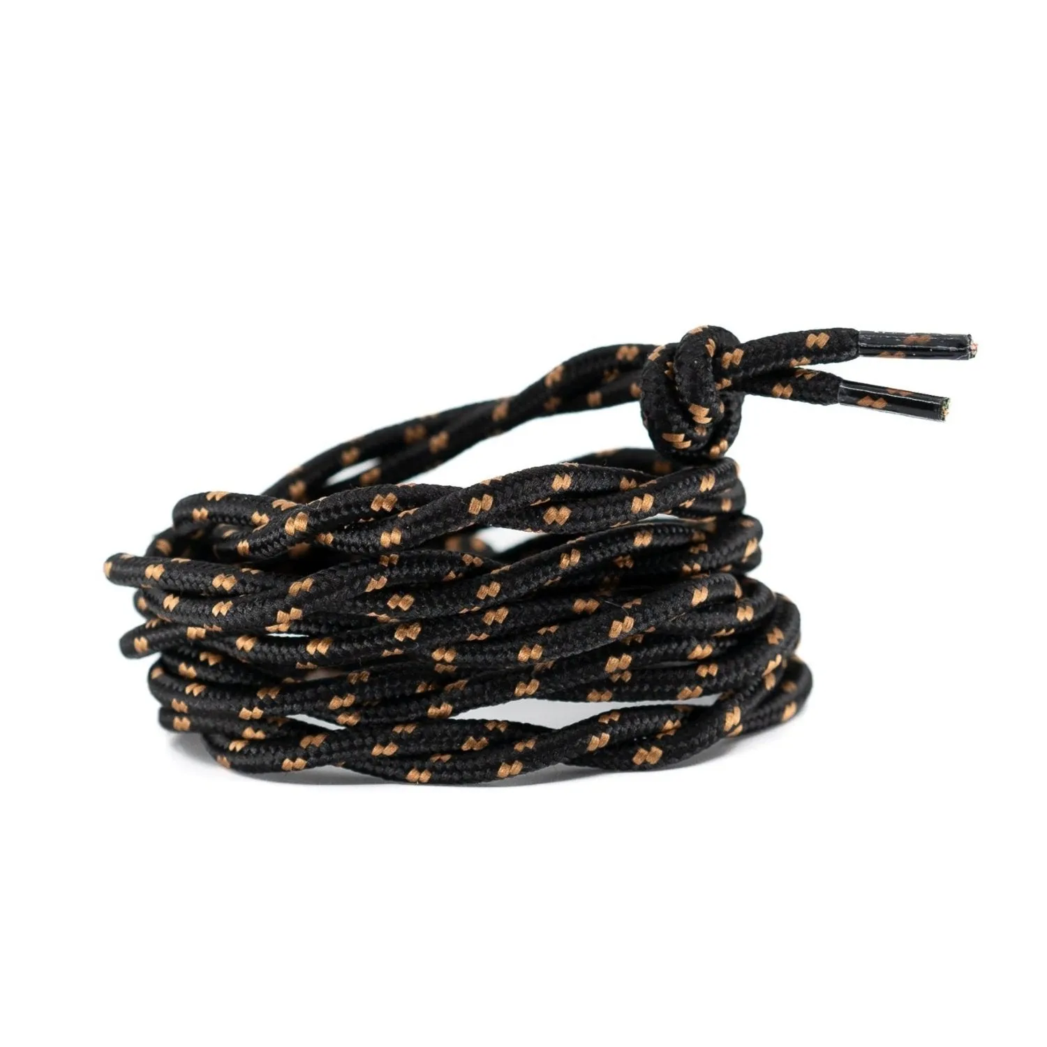 High-Top Nylon Laces • Black & Cognac