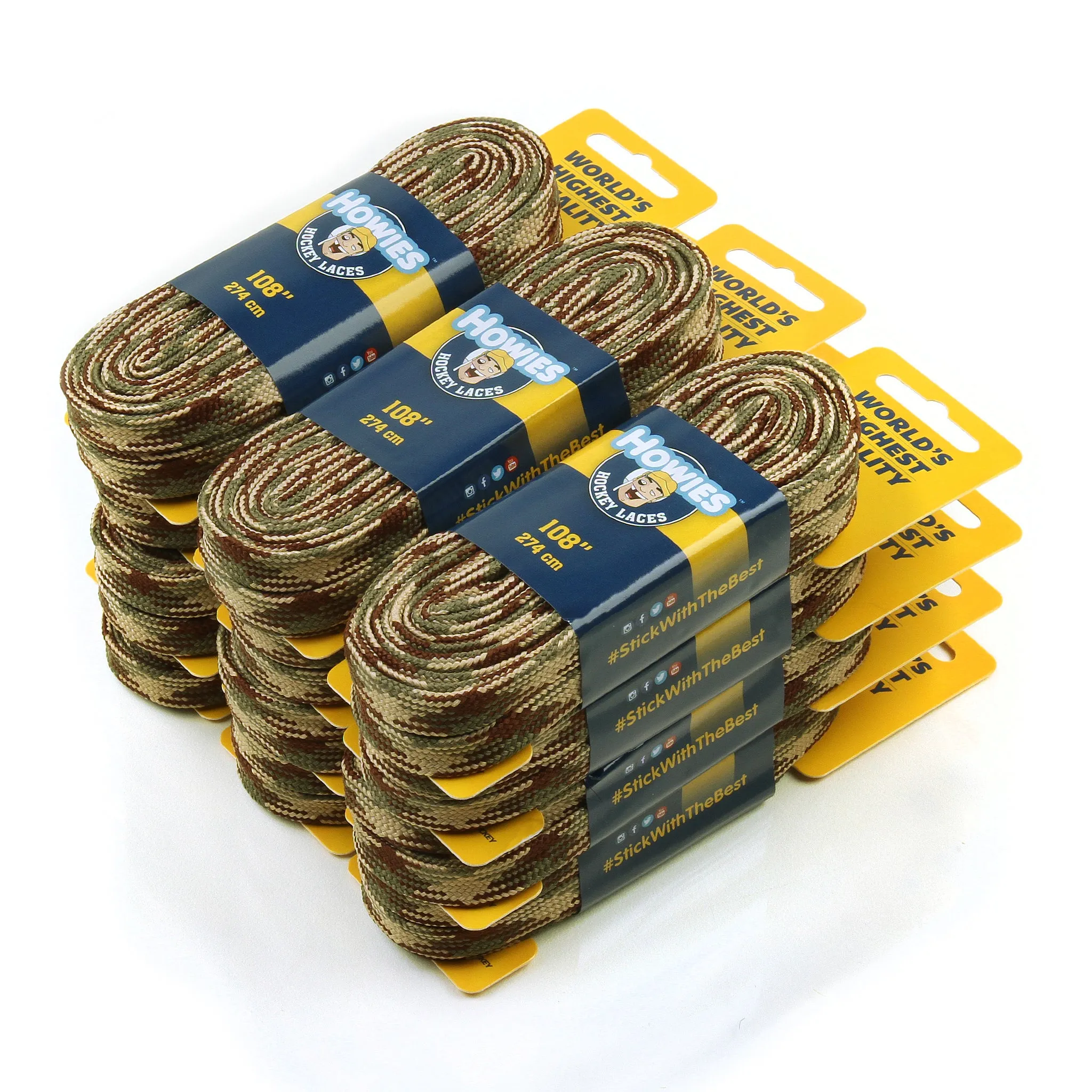 Howies Camo Cloth Hockey Skate Laces