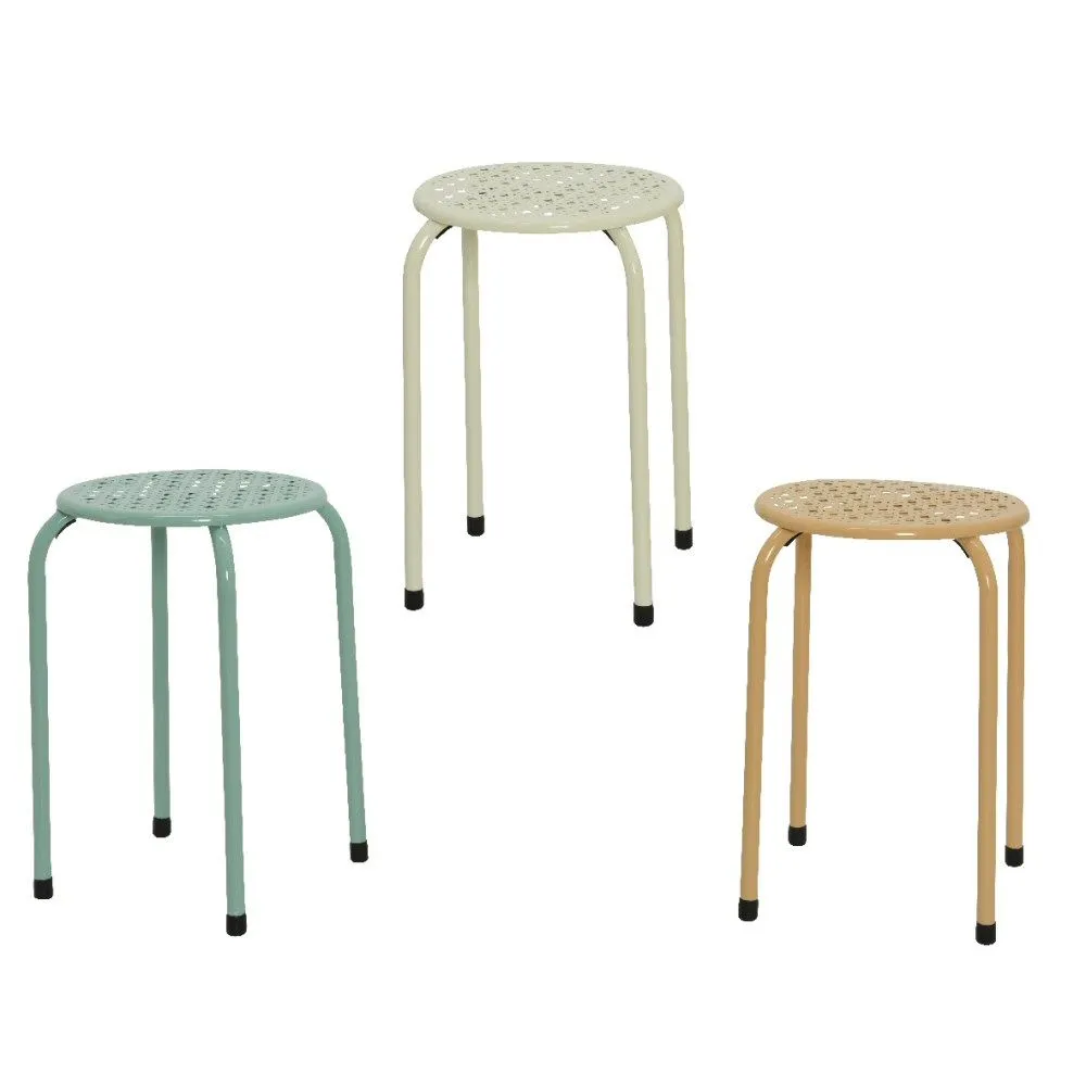 Kaemingk 44cm Iron Indoor Stools (Choice of 3)