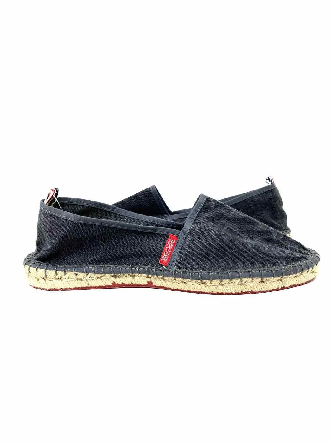 L'Espadrille Tropezienne Women's Gray Espadrille Canvas Size 40/10 Flats