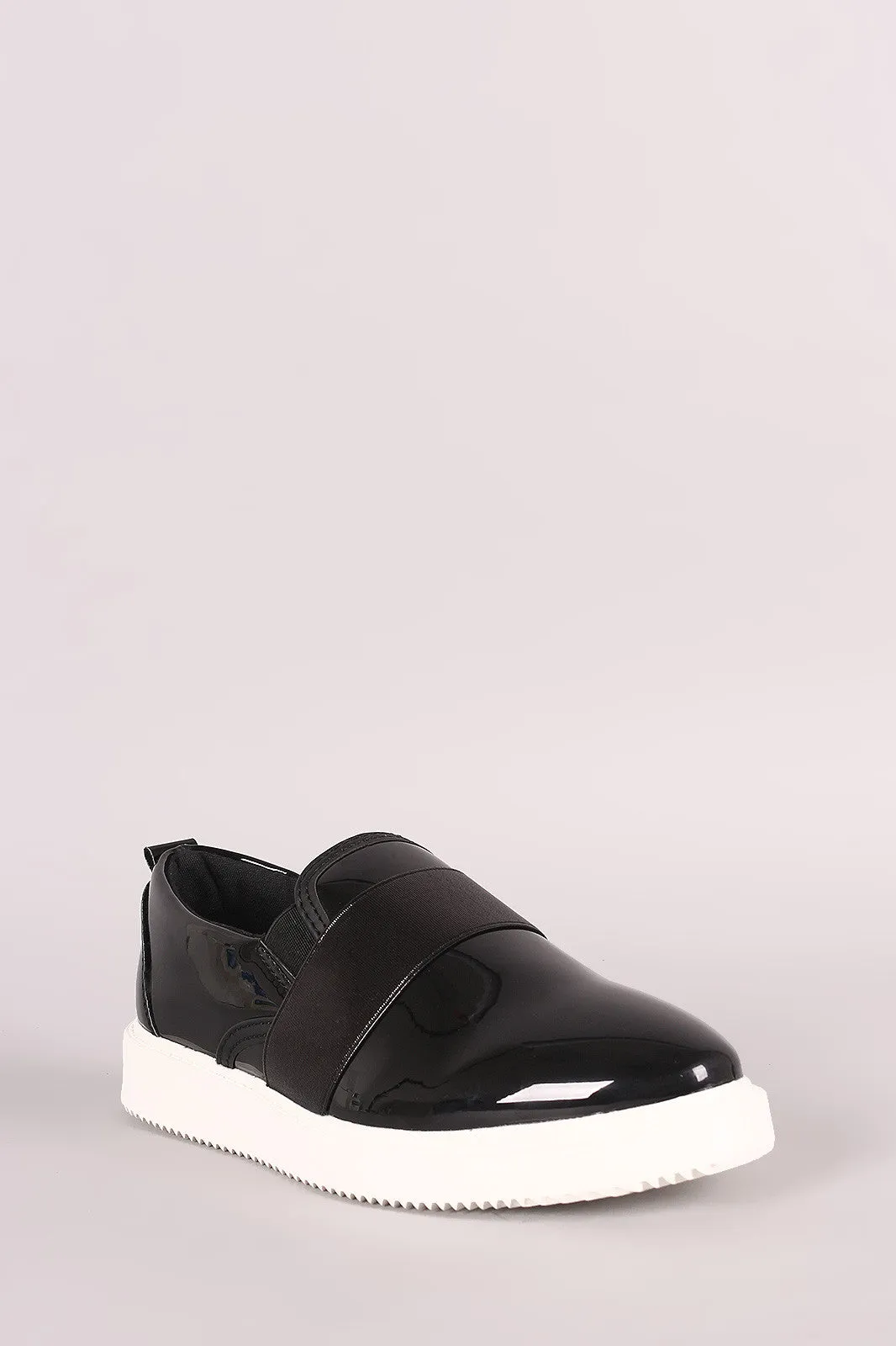 Liliana Patent Slip On Lug Sole Loafer Sneaker