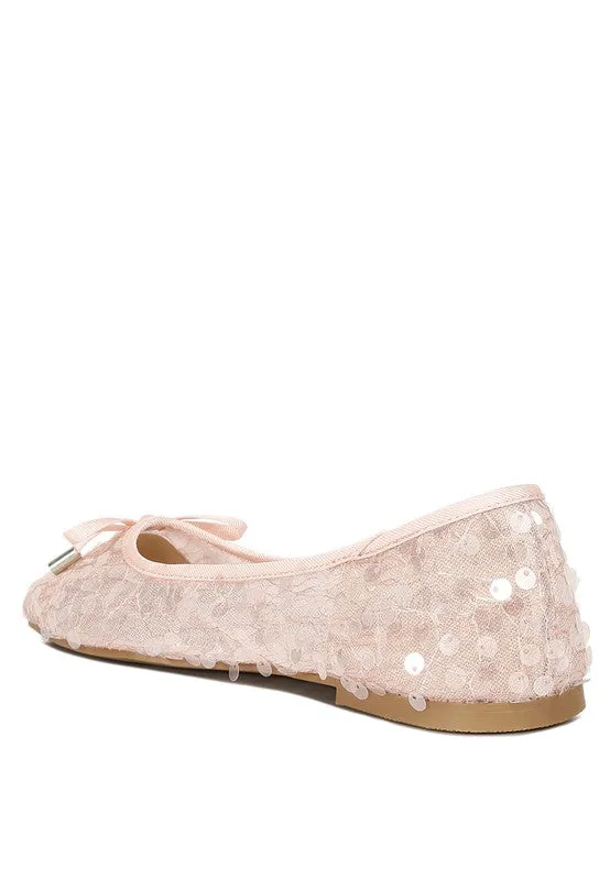 Lysander Sequin Embellished Sheer Ballet Flats