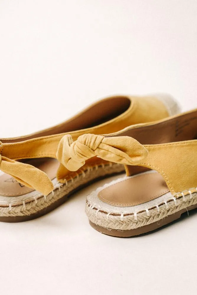 Melody Espadrilles in Yellow - FINAL SALE