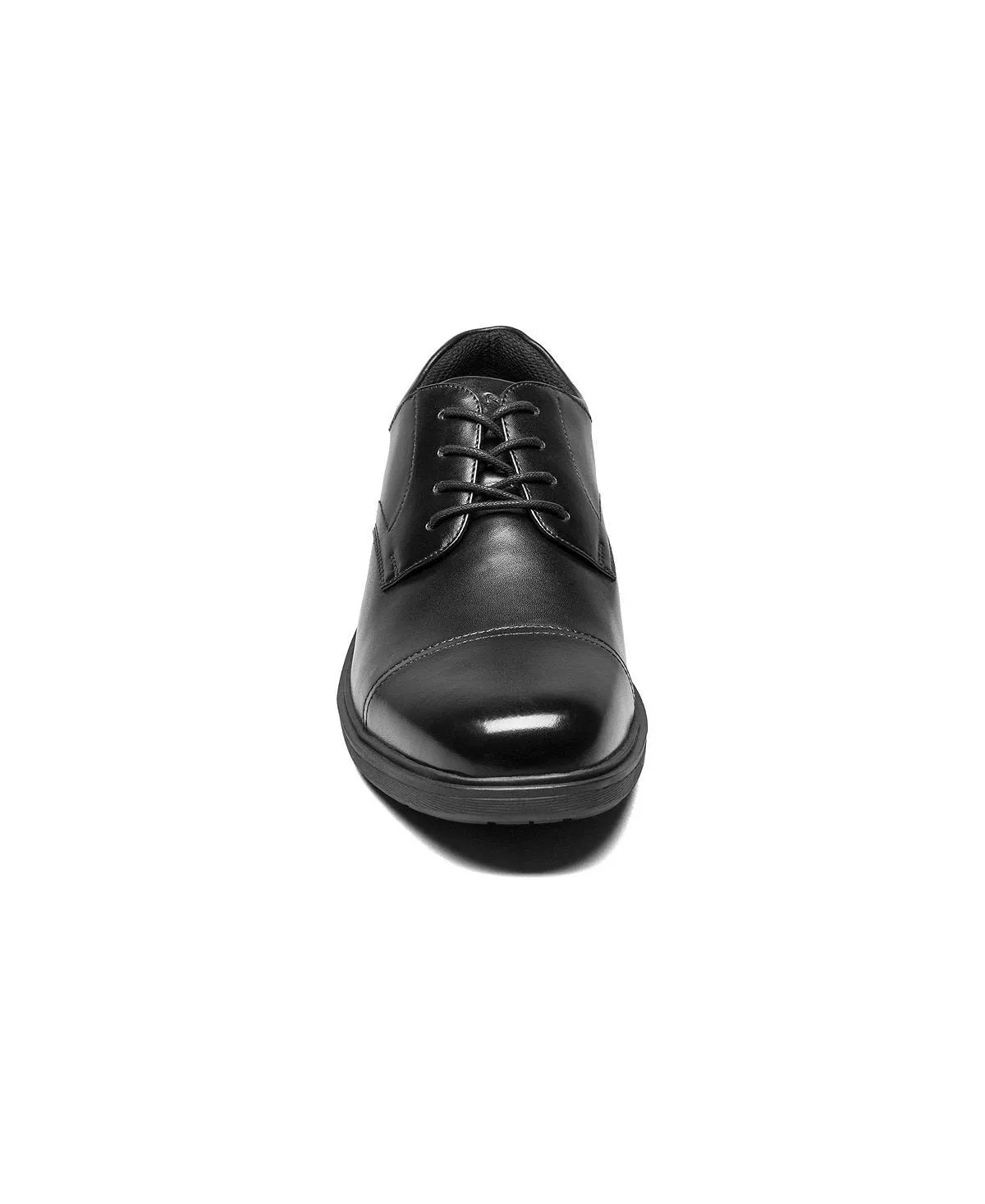 Men's Kore Pro Cap Toe Oxford Sneakers with Nunn Bush Non-Slip Comfort Technology, Black