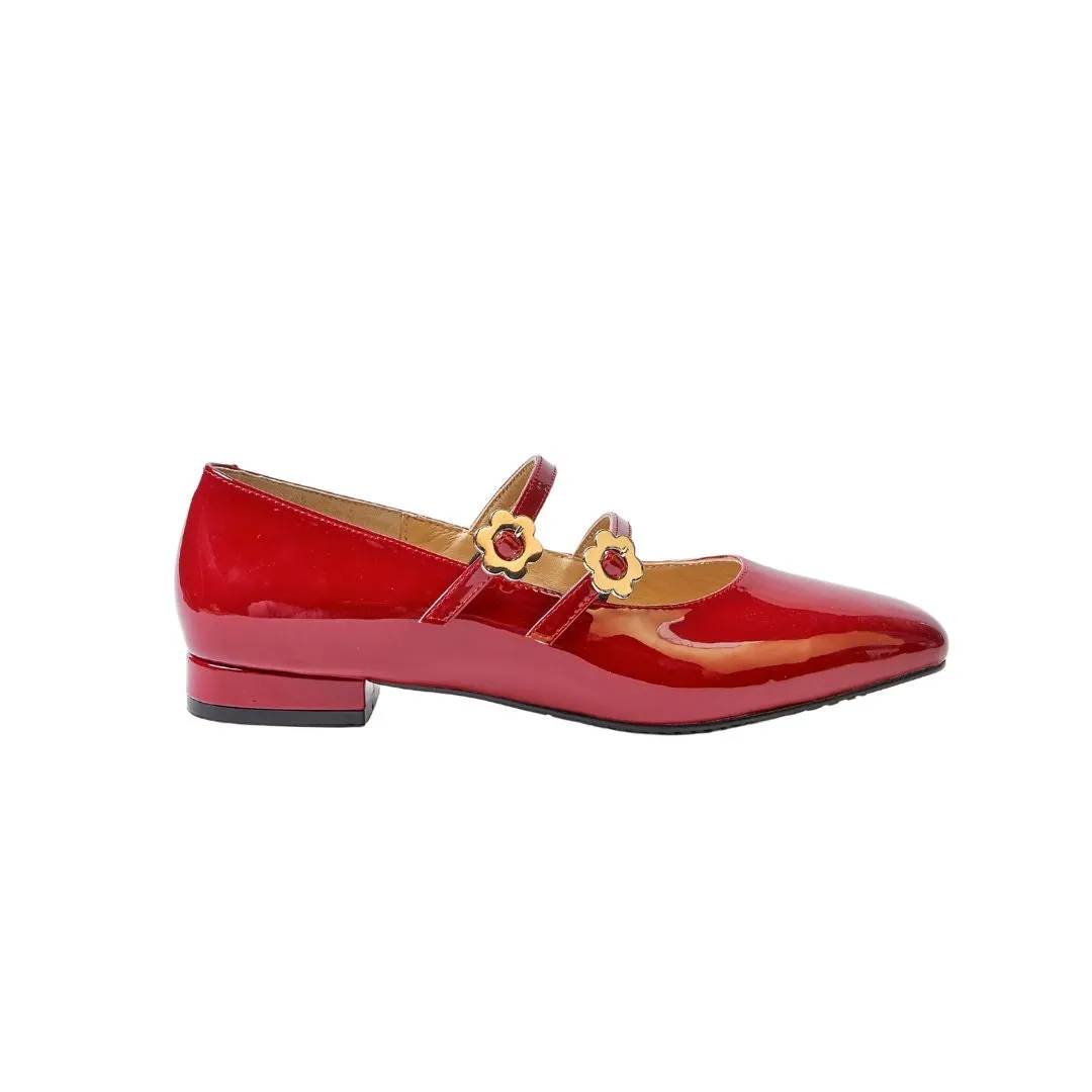 MJ in Hana Cherry Red Flats