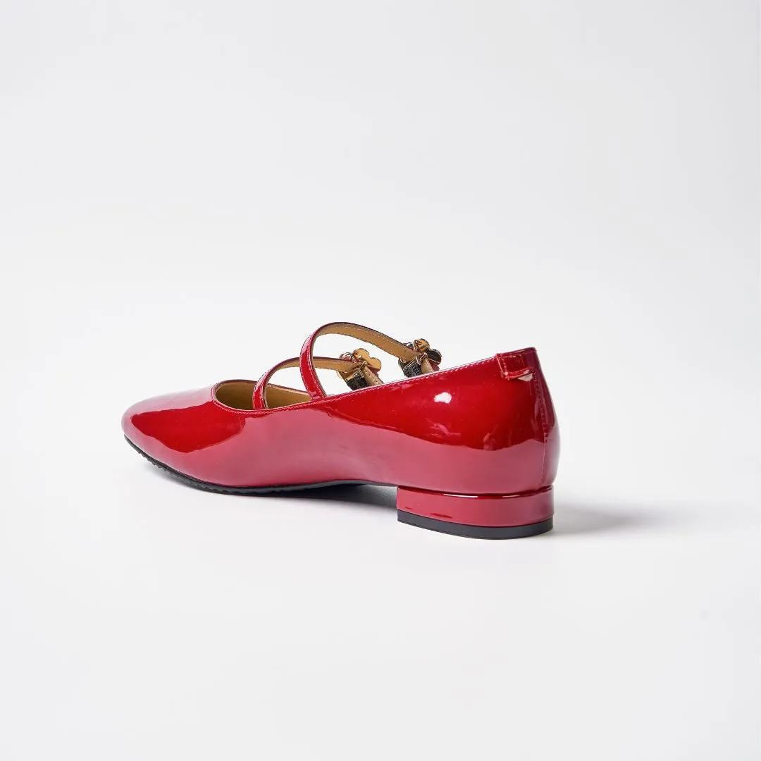 MJ in Hana Cherry Red Flats