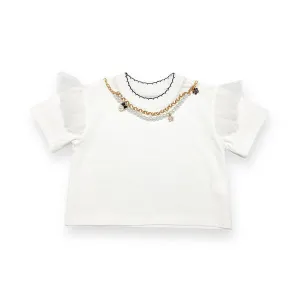 Necklace Tee - white