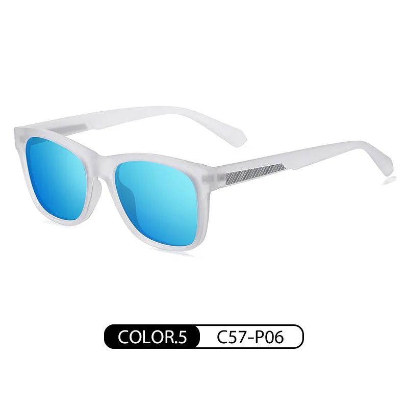 New polarized sunglasses for men, casual sports style sunglasses, ultra-light TR7517 temple carbon fiber sunglasses