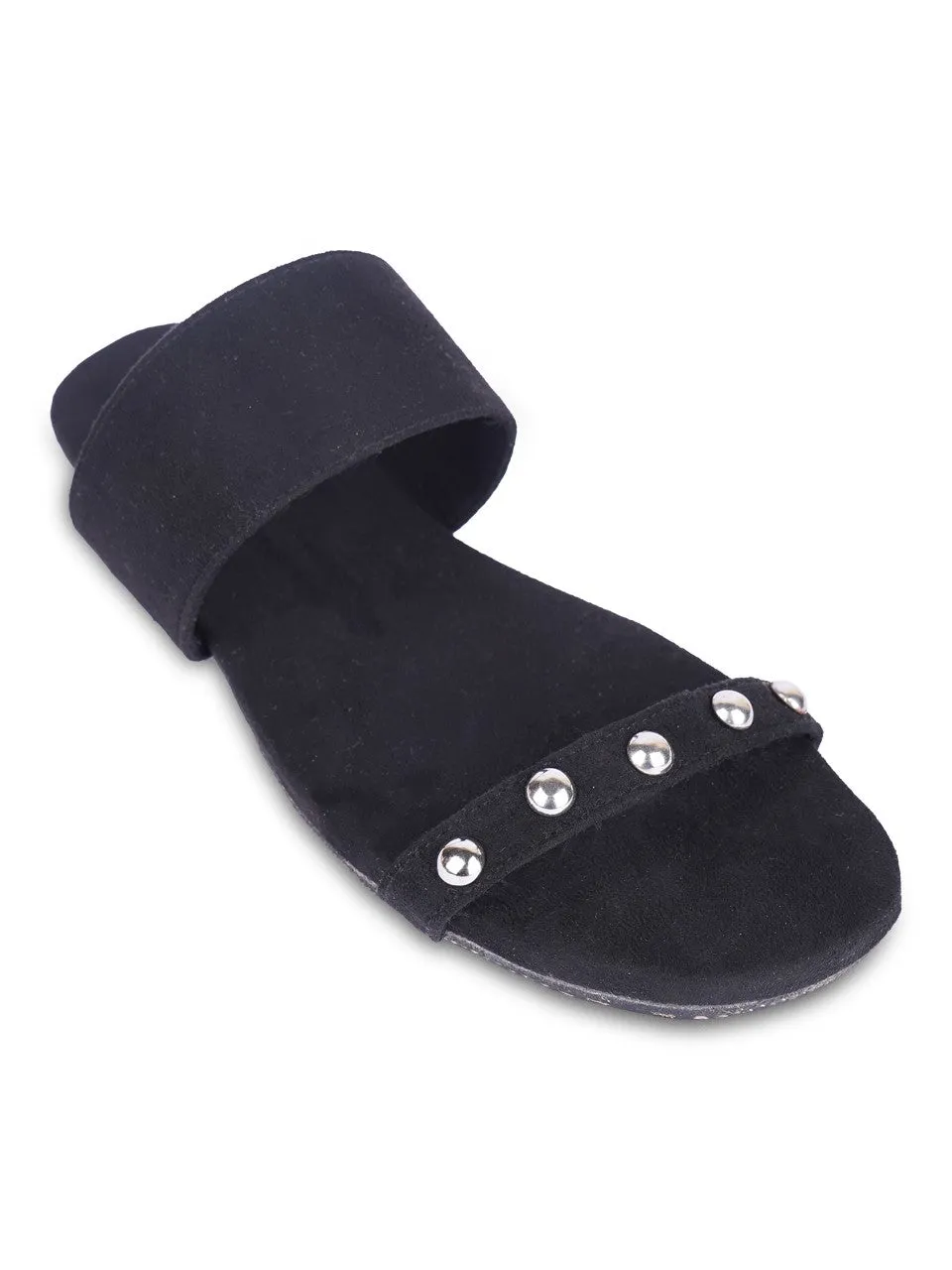 Paaduks Den Dual-Strap Vegan Suede Slides for Women