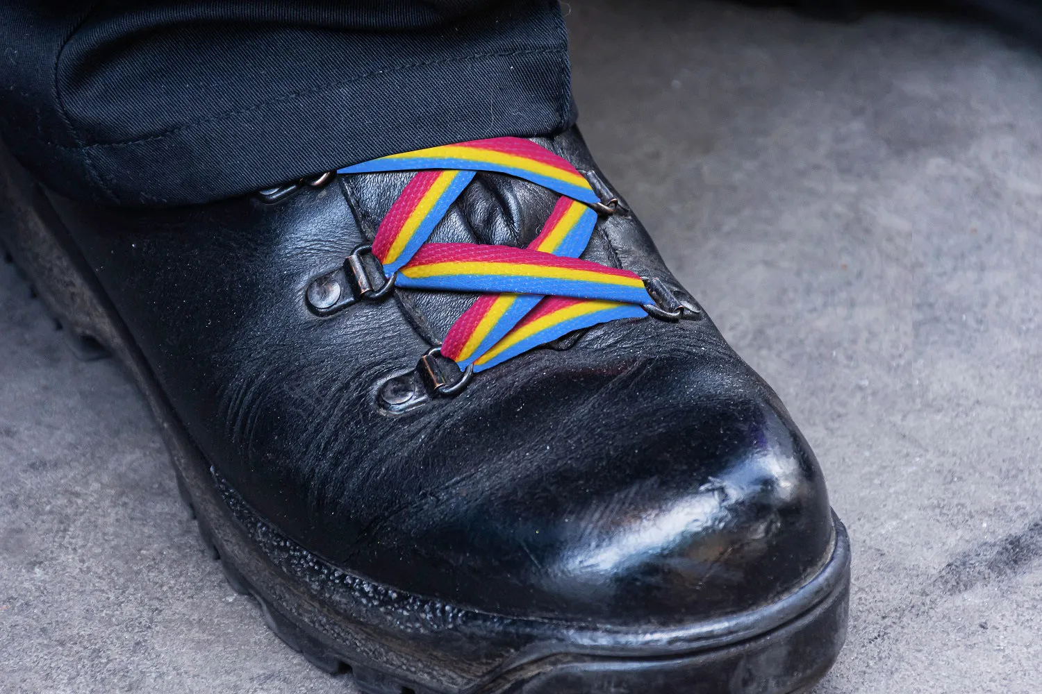 Pansexual Flag Striped Shoe Laces