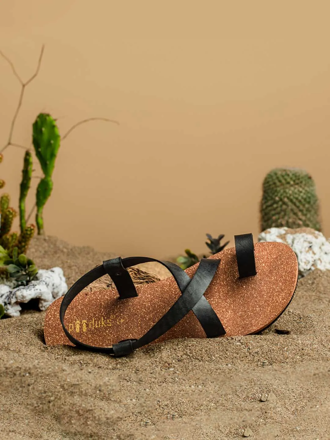 Sko Slingback Cork Brown Sandals Women