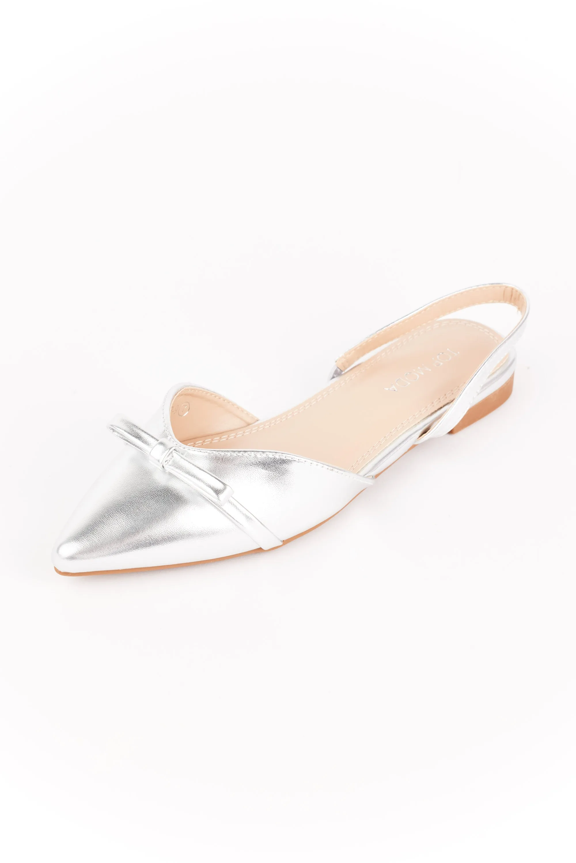 Stassie Flats- Silver