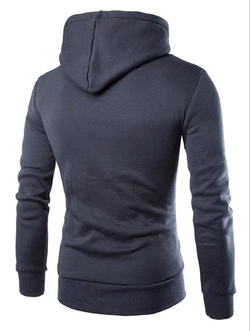 Stylish and Comfortable Men's Spring Hoodie | Polyester & Viscose Blend