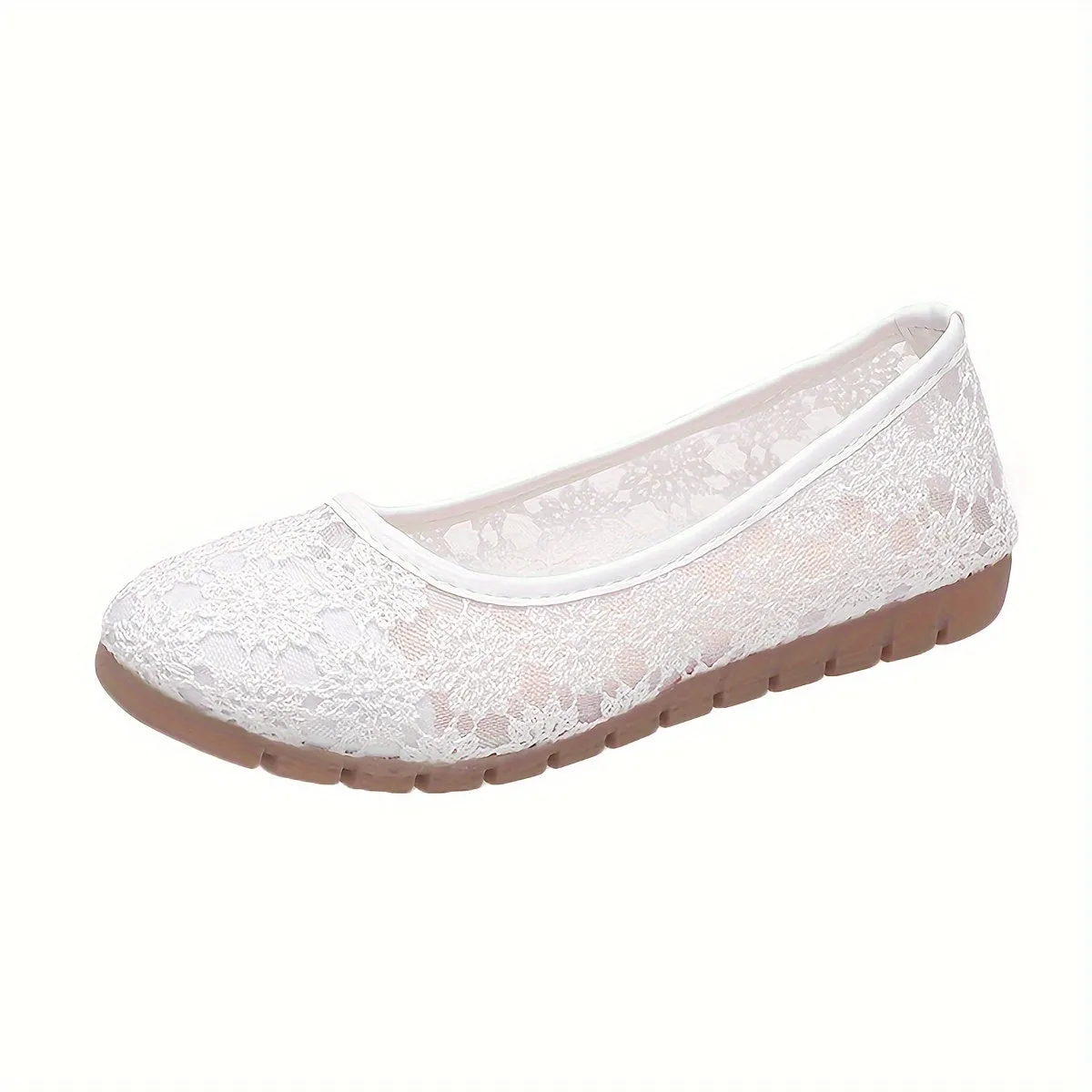 Stylish Womens Ballet Flats - Breathable, Elegant, and Comfortable Slip-On Shoes with Fabric Upper and Rubber Sole for Everyday Wear