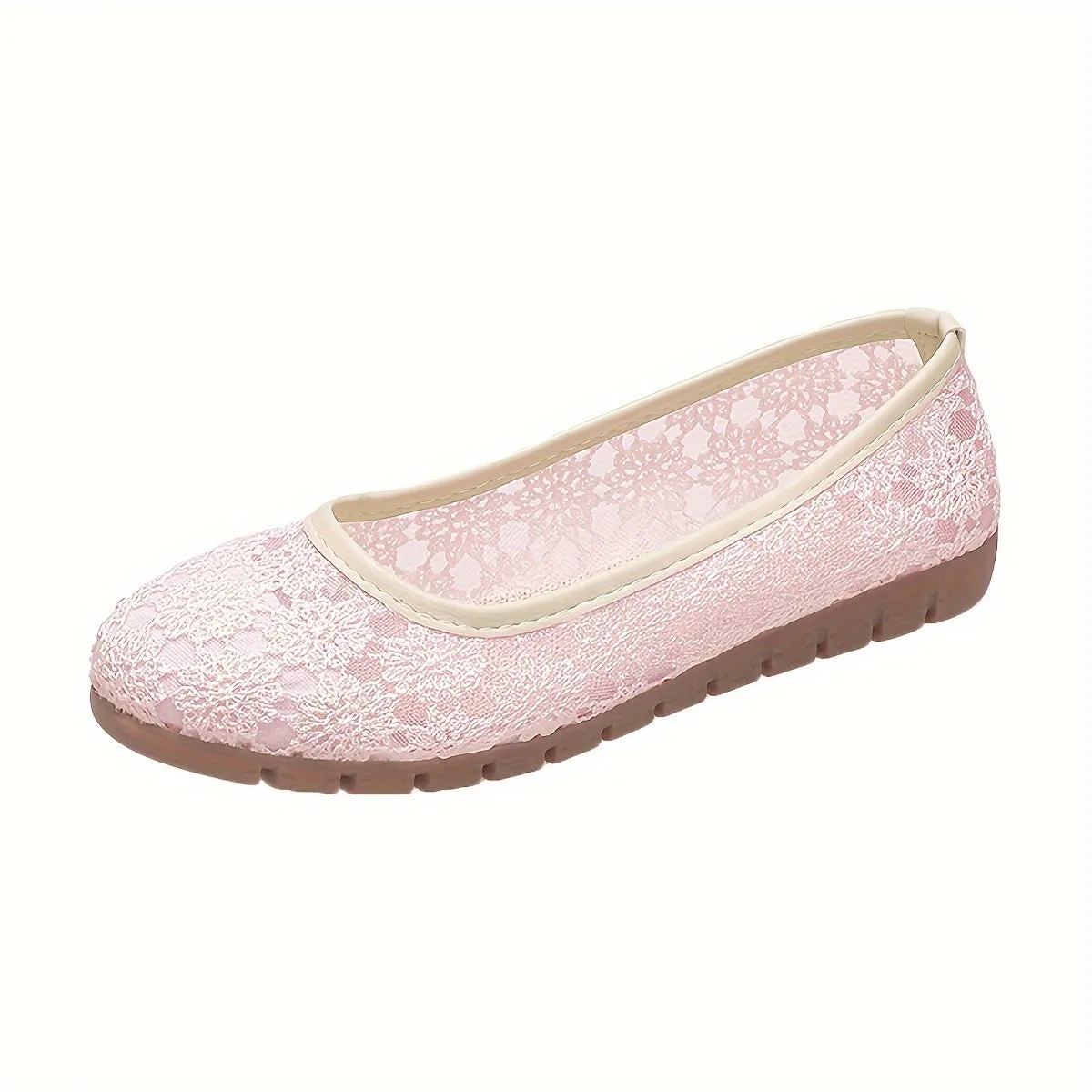 Stylish Womens Ballet Flats - Breathable, Elegant, and Comfortable Slip-On Shoes with Fabric Upper and Rubber Sole for Everyday Wear