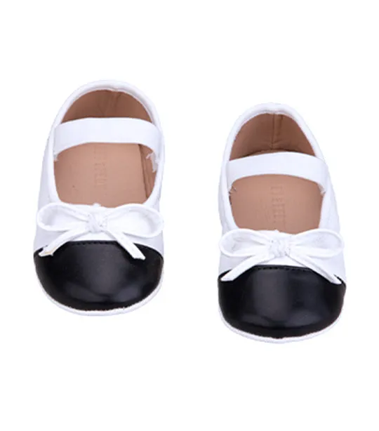 Tai Marry Janes for Toddlers and Kids - White and Black