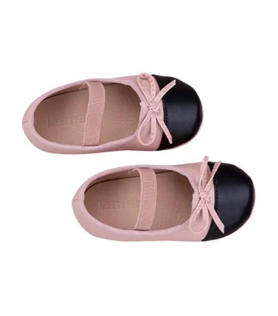 Tai Mary Janes for Toddlers and Kids - Pink and Black