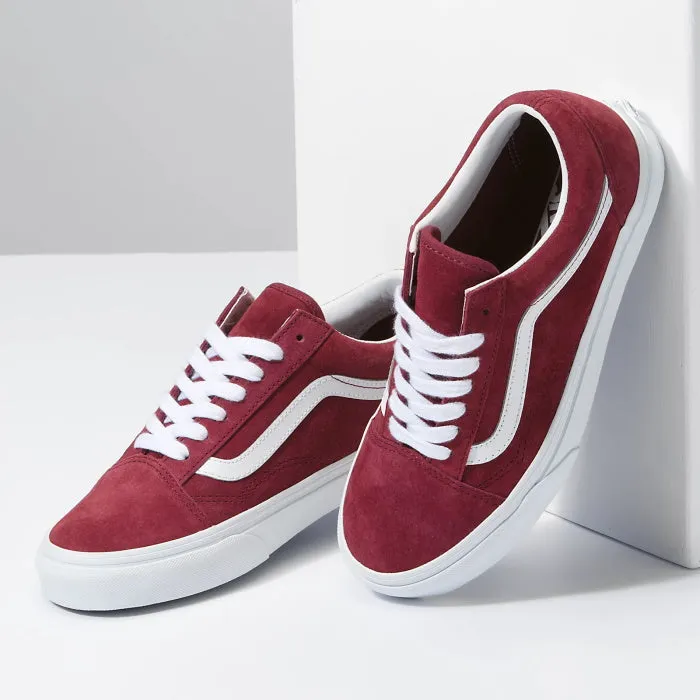 Vans Old Skool Tawny Port Pig Suede Mottled Look Adults