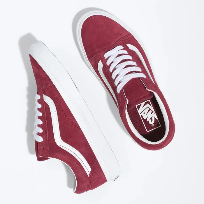 Vans Old Skool Tawny Port Pig Suede Mottled Look Adults