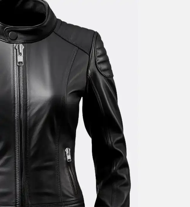 Women's Stylish Black Leather Jacket